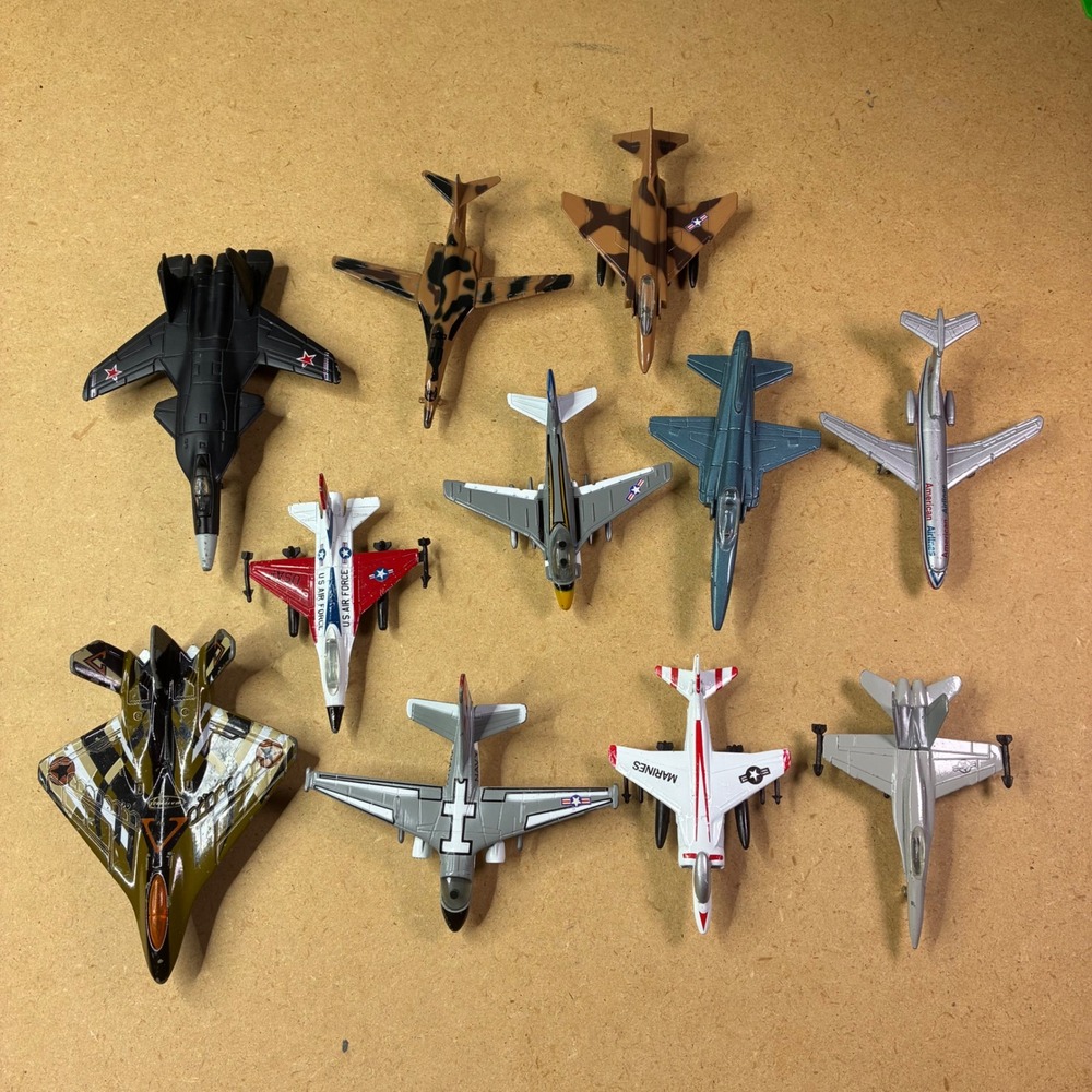 Die Cast Military & Commercial 11 Airplanes Lot Maisto Matchbox Tailwinds Jets